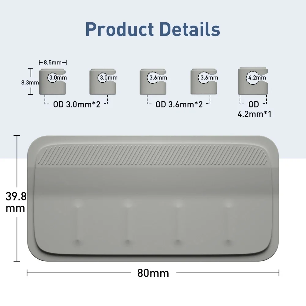 Magnetic Cable Organizer With Magnet Pad Self-Adhesive Durable Cables Clips Smooth Cord Holder Protector Wire Management Keeper