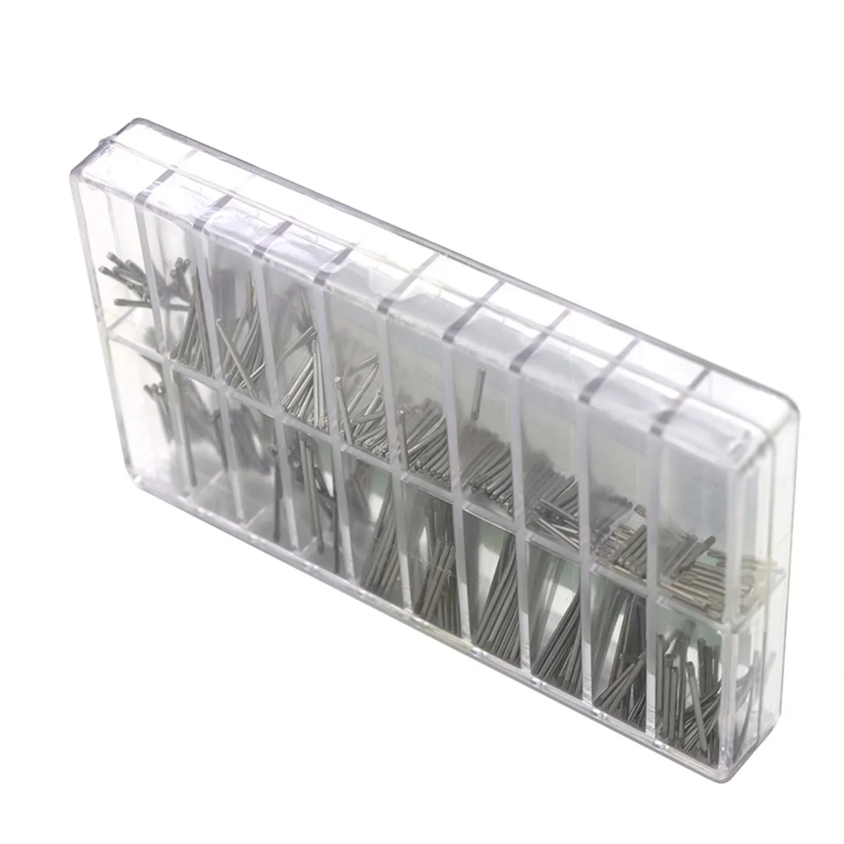 300 قطعة 1.0/1.2 مللي متر الفولاذ المقاوم للصدأ حزام (استيك) ساعة حزام سوار أنبوب الاحتكاك بار ربط دبابيس استبدال أجزاء ساعة إصلاح الإكسسوارات