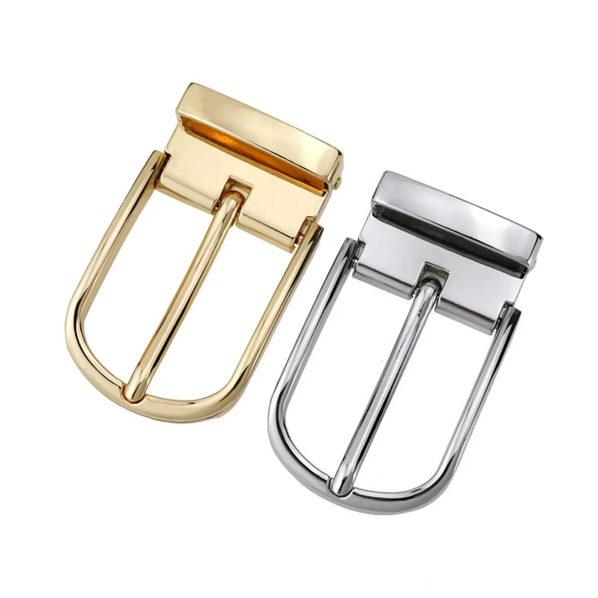Men's 35mm Hard Solid Zinc Alloy Belt Buckle Fashion Business Leather Belt Buckle Male Accessory