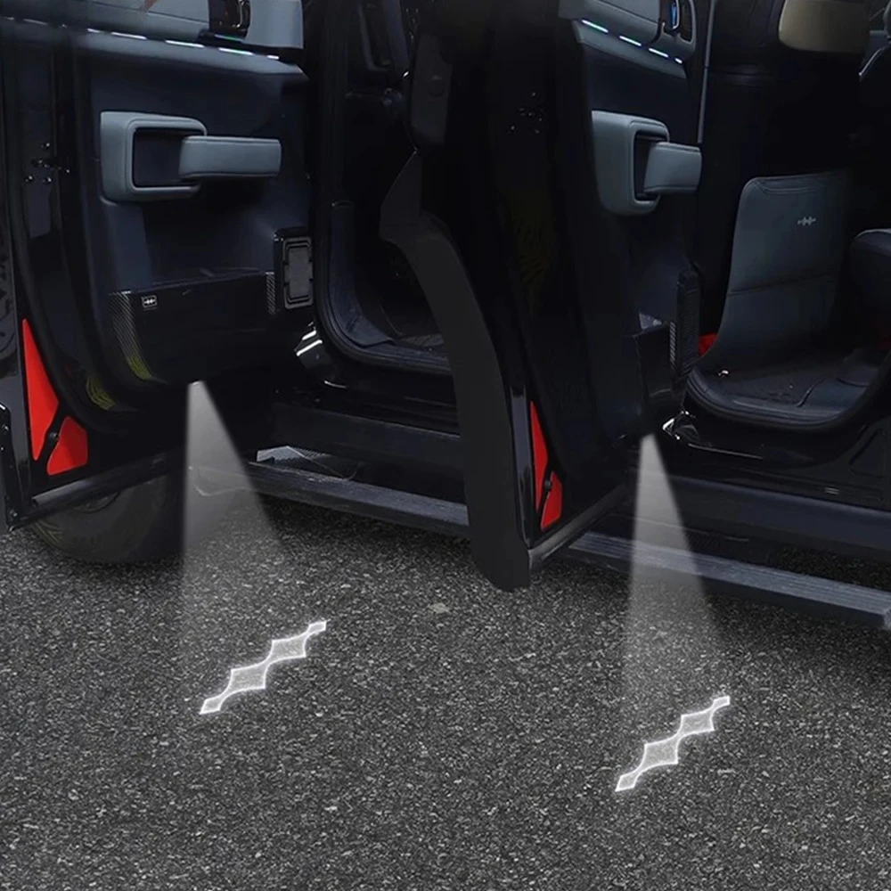 

LED Door Welcome Light For BYD Leopard 5 Accessories 2023-2025 Car HD No Fading Projector Shadow Light Warning Ambient Light