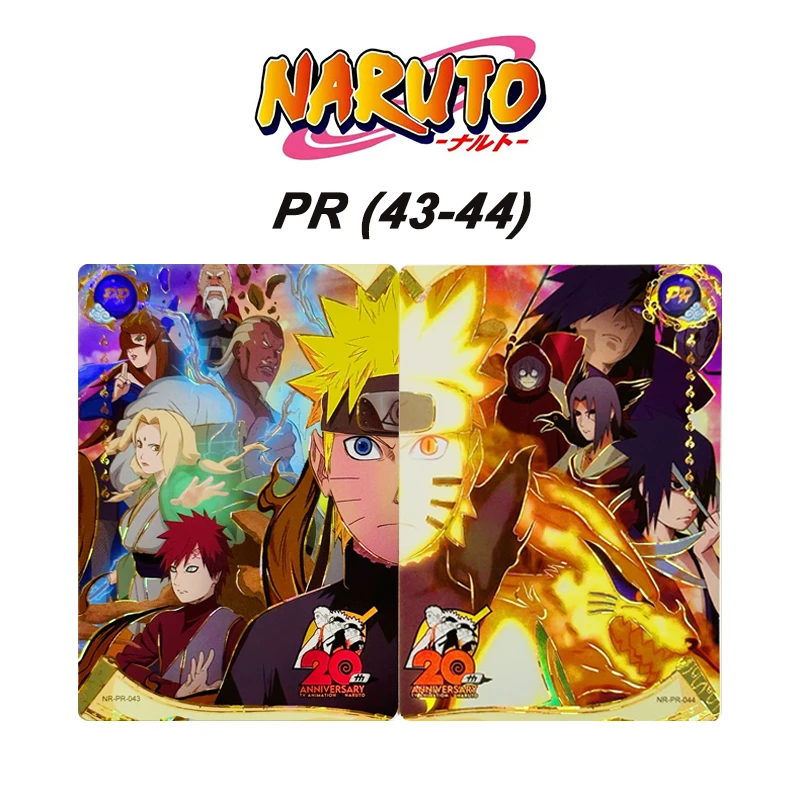 Koyou การ์ดคู่ Naruto Pr (43-44) การ์ดสะสม Uzumaki Naruto Tsunade Gaara แฟลชการ์ดเกมของเล่นของขวัญคริสต์มาส