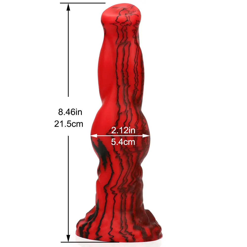 8.46 inch Realistic Huge Dog Knot Dildo Sex Toys for Women Animal Penis Anal Plug Prostate Soft Suction Cup Adult Sex Products