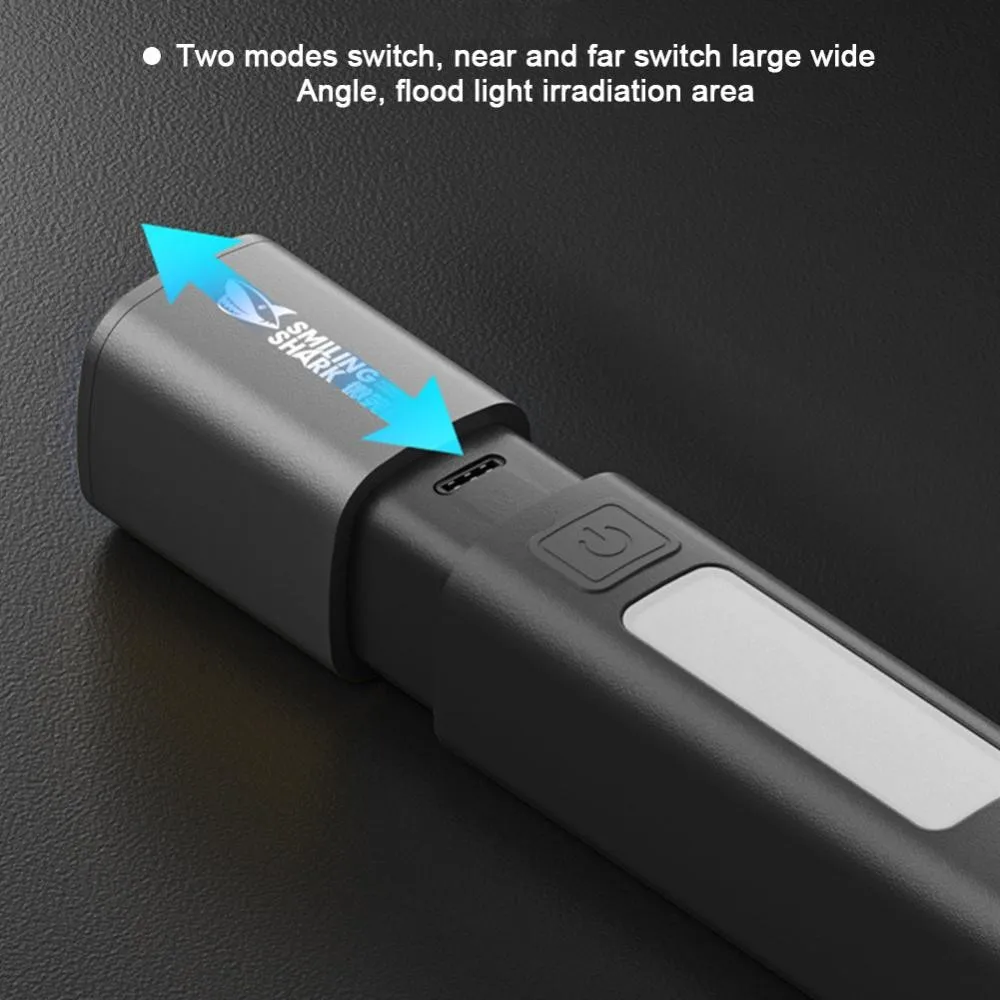 Portable Multi-Function Telescopic Flashlight With Hook for Outdoor Camping Light 1200mAh Flashlight with Power Bank Function