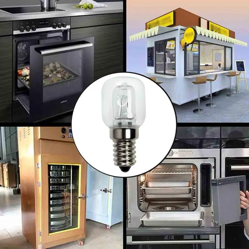 Oven Licht 220V 25W Hoge Temperatuur Bestendige 500 Graden Oven Magnetron Bol Zout Lamp E14 Kleine Schroef Mond