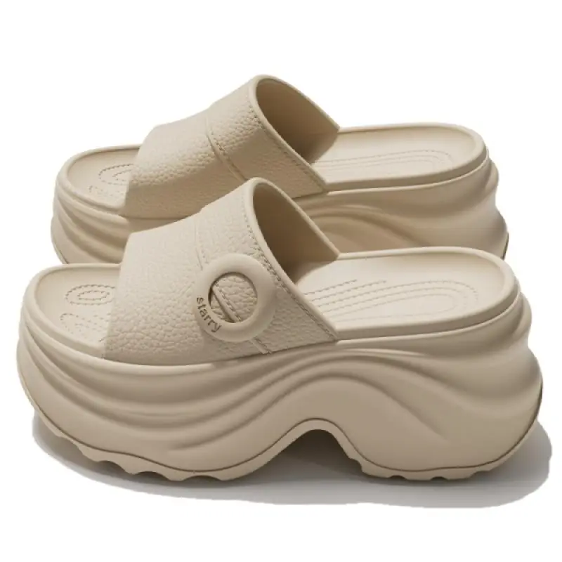 Chunky Plateau-Keilabsatz-Sandalen für Damen – Sommer 2026 – Leichte EVA-Strandsandalen mit dicker Sohle und Höhenerhöhung für Frauen – Detail 10