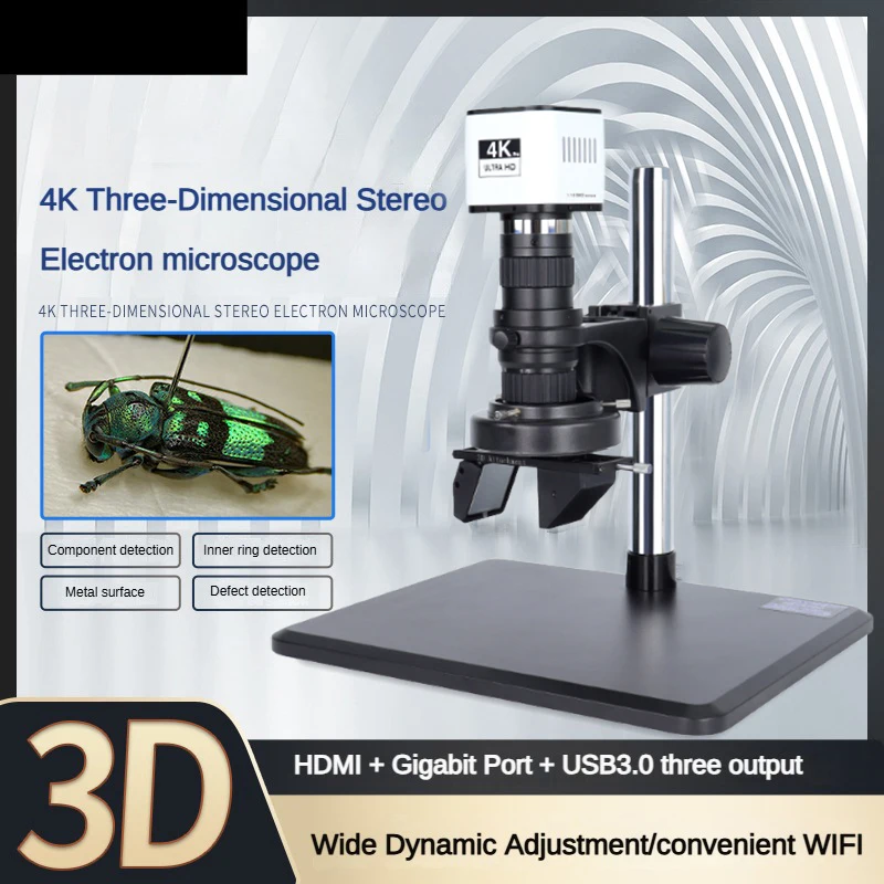 

TD-D-4KHU Full HD Sensor 4K 1080P 60FPS 2D 3D Inspection Microscope Industrial Electronic Video Precision Measuring Magnifier