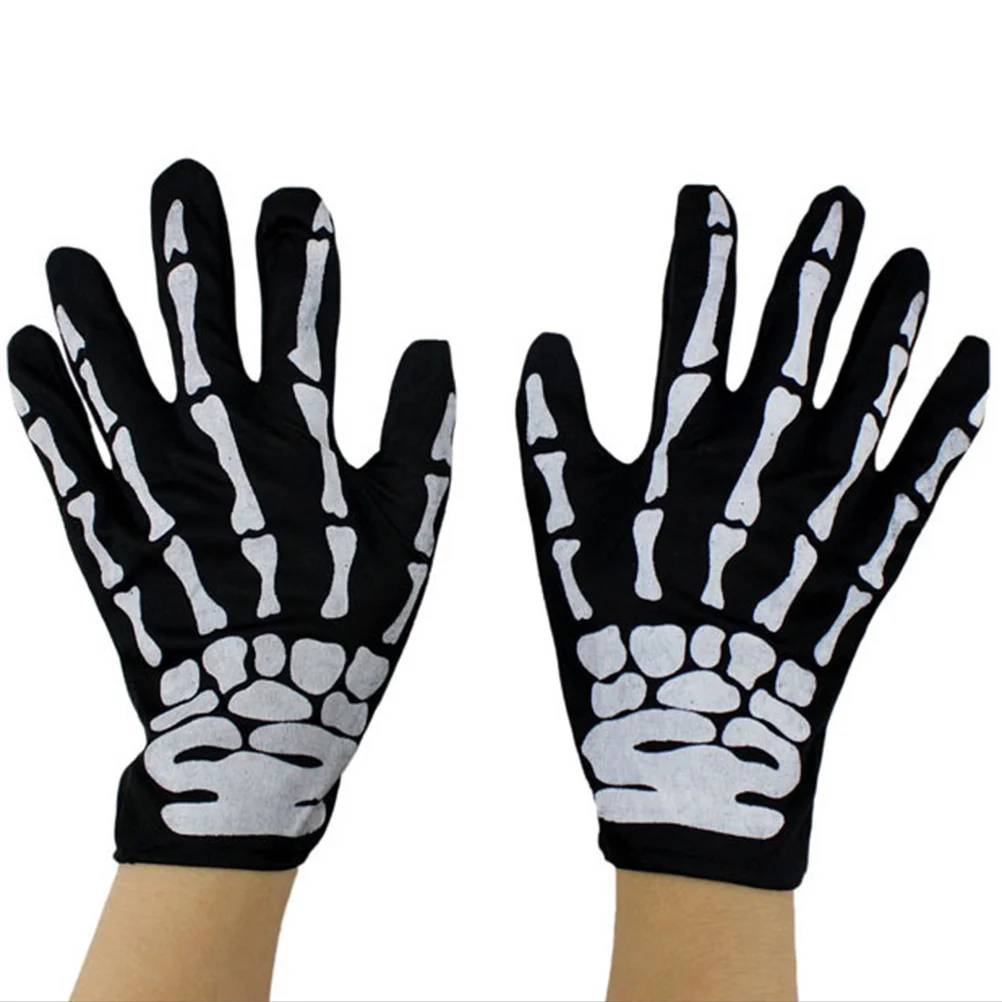 

Gloves Skull Paw Finger Halloween Party Prop Unisex Scary Ghost Costume Accessory For Kids Adults Masquerade