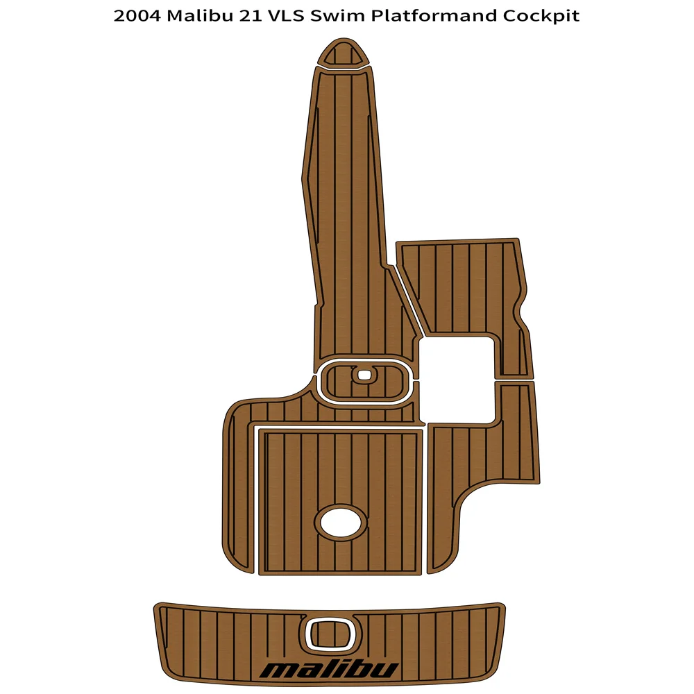 

2004 Malibu 21 VLS Swim Platform Cockpit Pad Boat EVA Foam Teak Deck Floor Mat