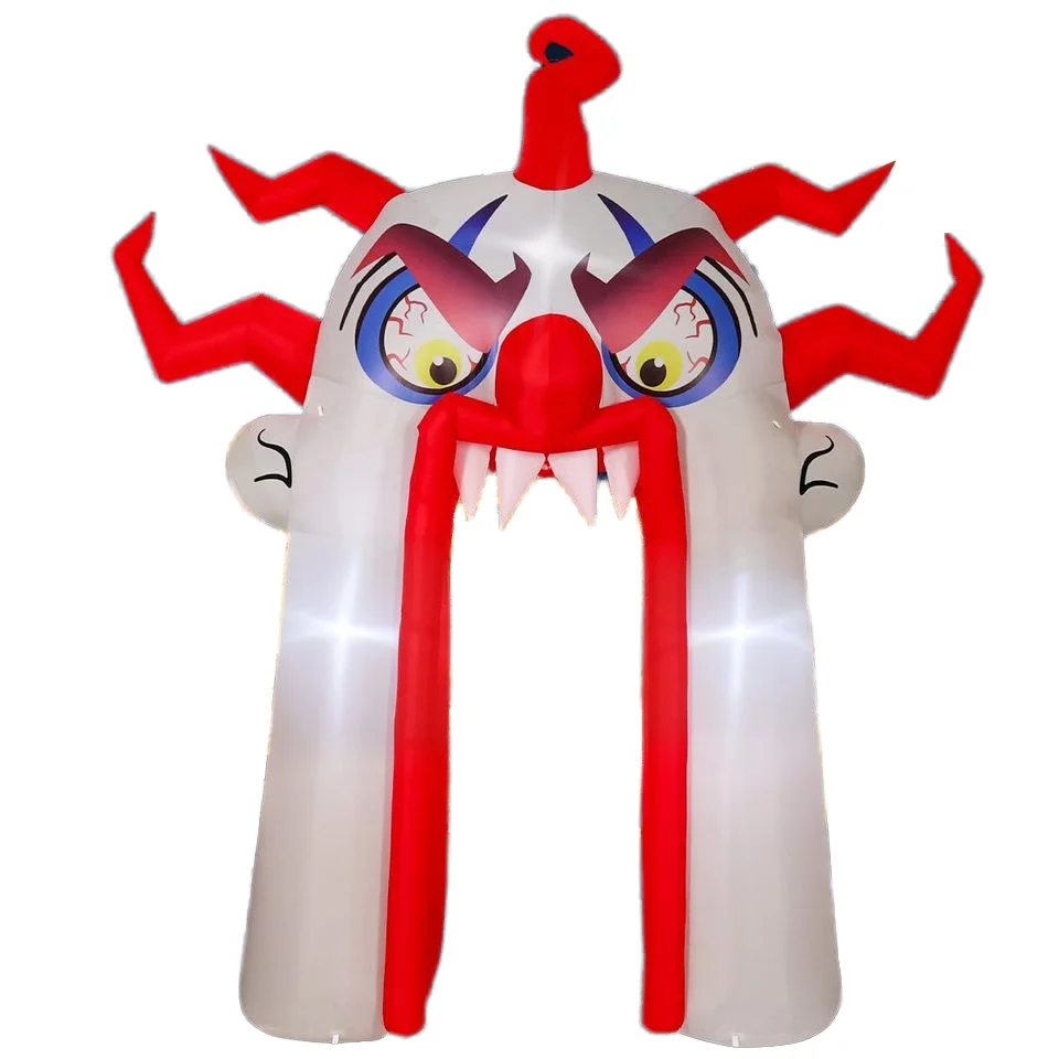 Garden Decorations 12.8 FT Halloween Inflatables Clown Archway Indoor & Outdoor Party Decor Built-in LEDs