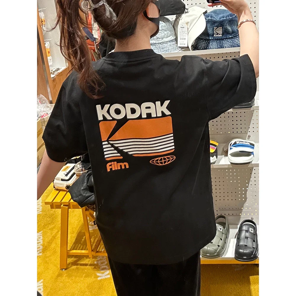 Kodak Vintage-Trend-Grafik-T-Shirt 2026 Sommer 100 % Baumwolle Herren- und Damen-Y2K-Streetwear Kurzarm-Fan-Geschenke Y2K-Tops – Detail 5