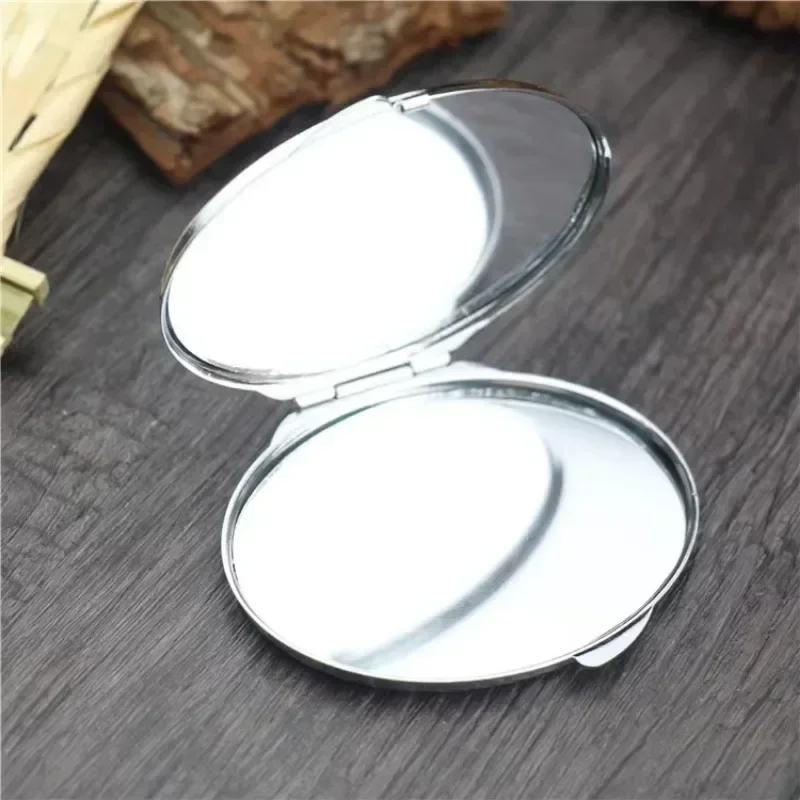 Mini Makeup Mirror Portable Pocket Round Square Heart Makeup Mirror Double-Sided Folding Cosmetic Mirror Female Gifts