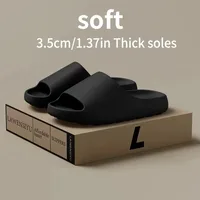 Pantoufles de marque à la mode pour femmes et hommes, sandales de sport classiques d'été, pantoufles plates décontractées EVA, chaussures d'extérieur et d'intérieur unisexes 5
