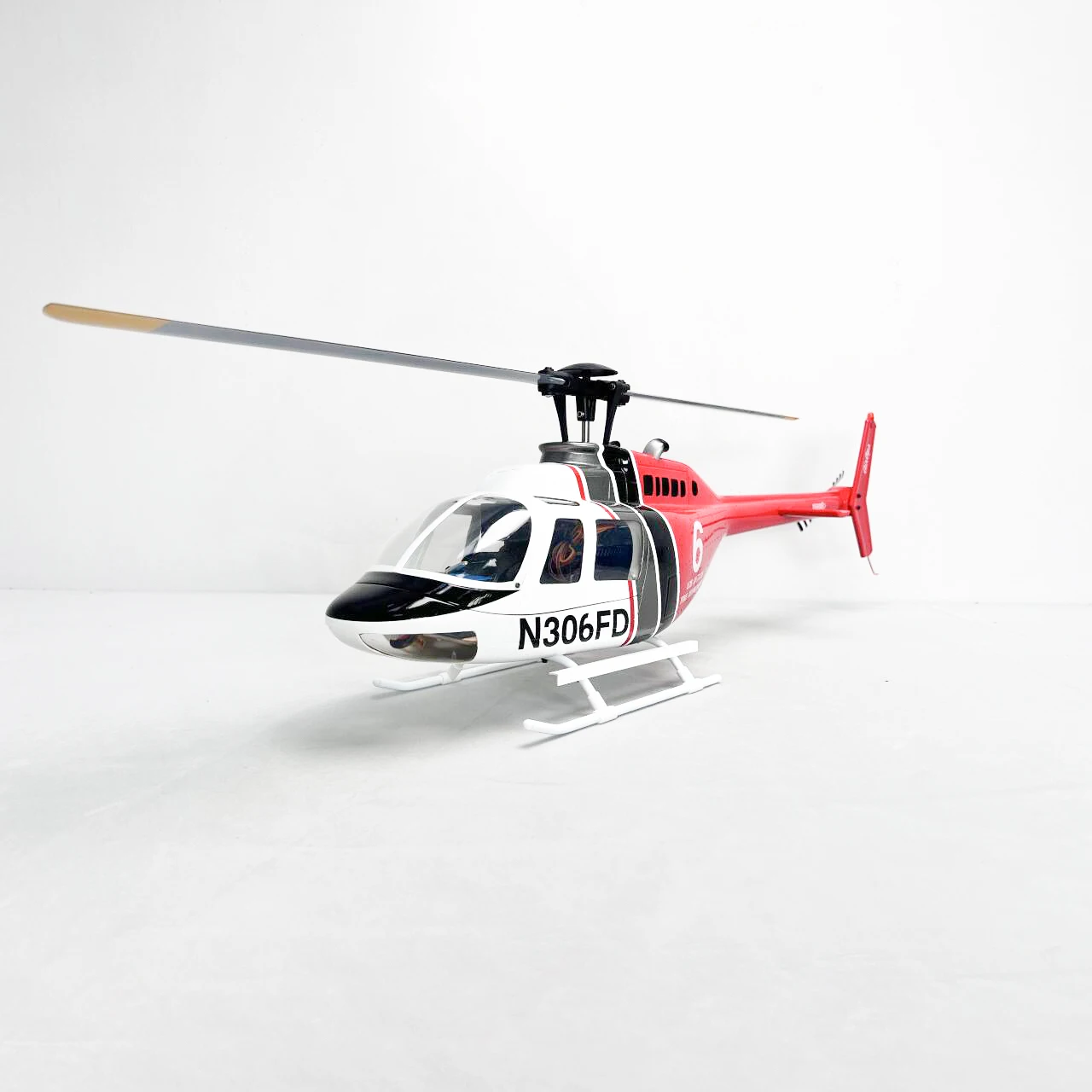 ROBAN 450 Size Bell 206 Unmanned Helicopter RTF - Ready to Fly Scale Drone with GPS Auto Return & LED Lights