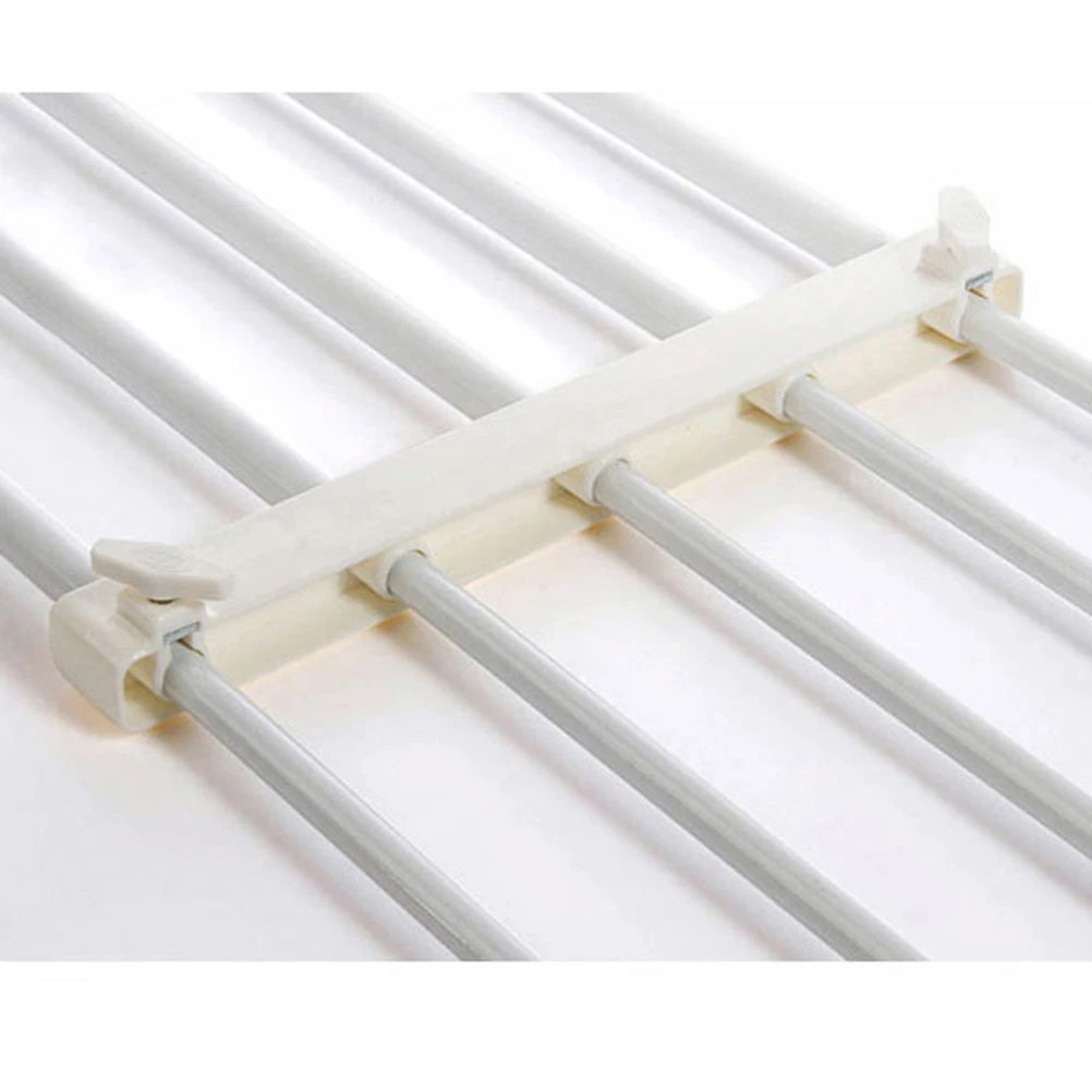 

Adjustable Retractable Rack 38-55Cm Space Saving Storage For Wardrobe Cupboard White Heavy Duty Multi Function Drain Tray Fridge