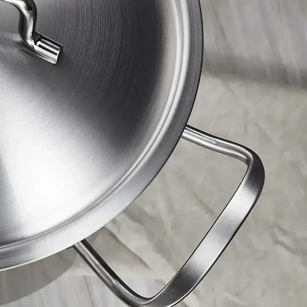 

Stainless Steel Bucket 304 Stainless Steel Soup Pot With Lid Round Bucket Household Commercial Kitchen Storage Large Capacityuse