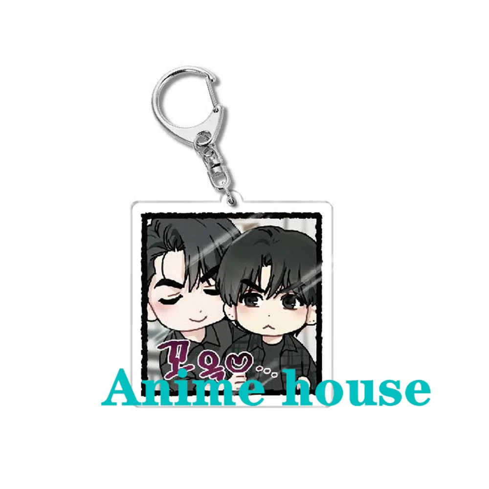 Nen Anime Cartoon Korean BL Manwha Pay Back Acrylic Figure Keychain Cute Key 6cm Ring  Pendant Ornament Accessories Gift