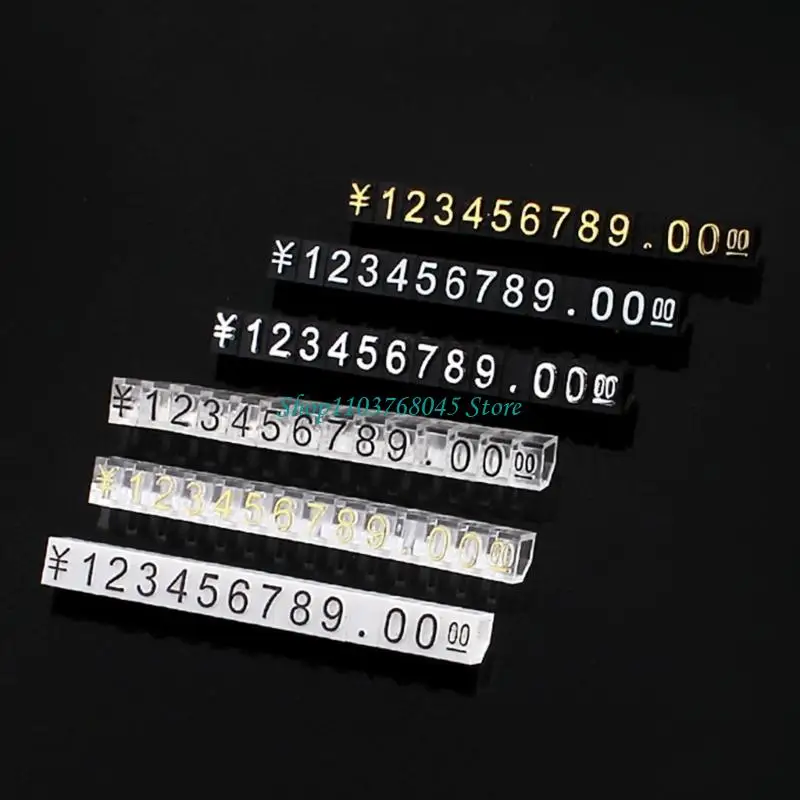 R53F 10PCS Price Plates Assembly Commodity Price Label Display Stand for Mobile Phons
