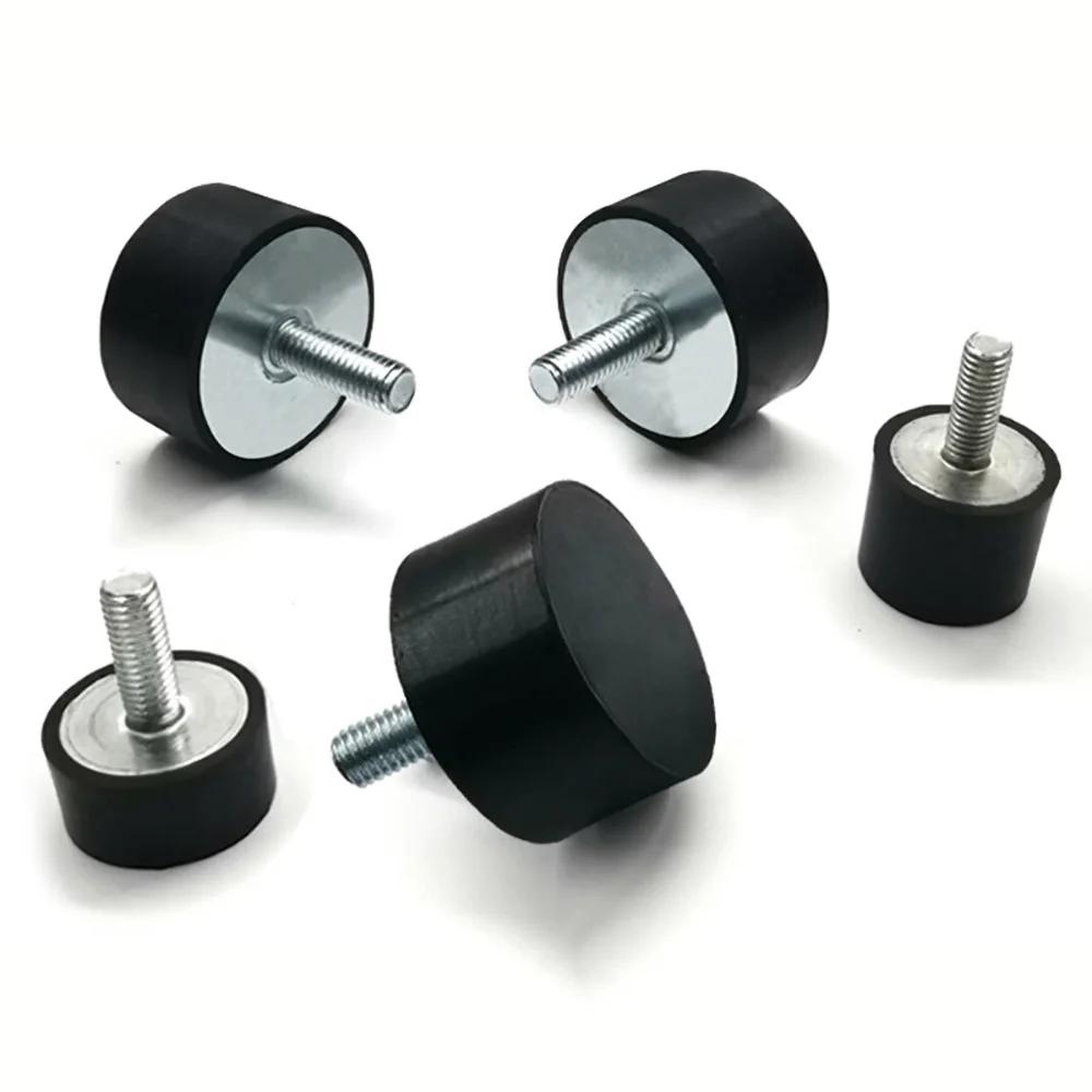 1Pcs M3 M4 M5 M6 M8 M10 M12 M16 Male Thread VE Type Rubber Shock Absorber Anti-Vibration Damper Pad for Mount Machinery