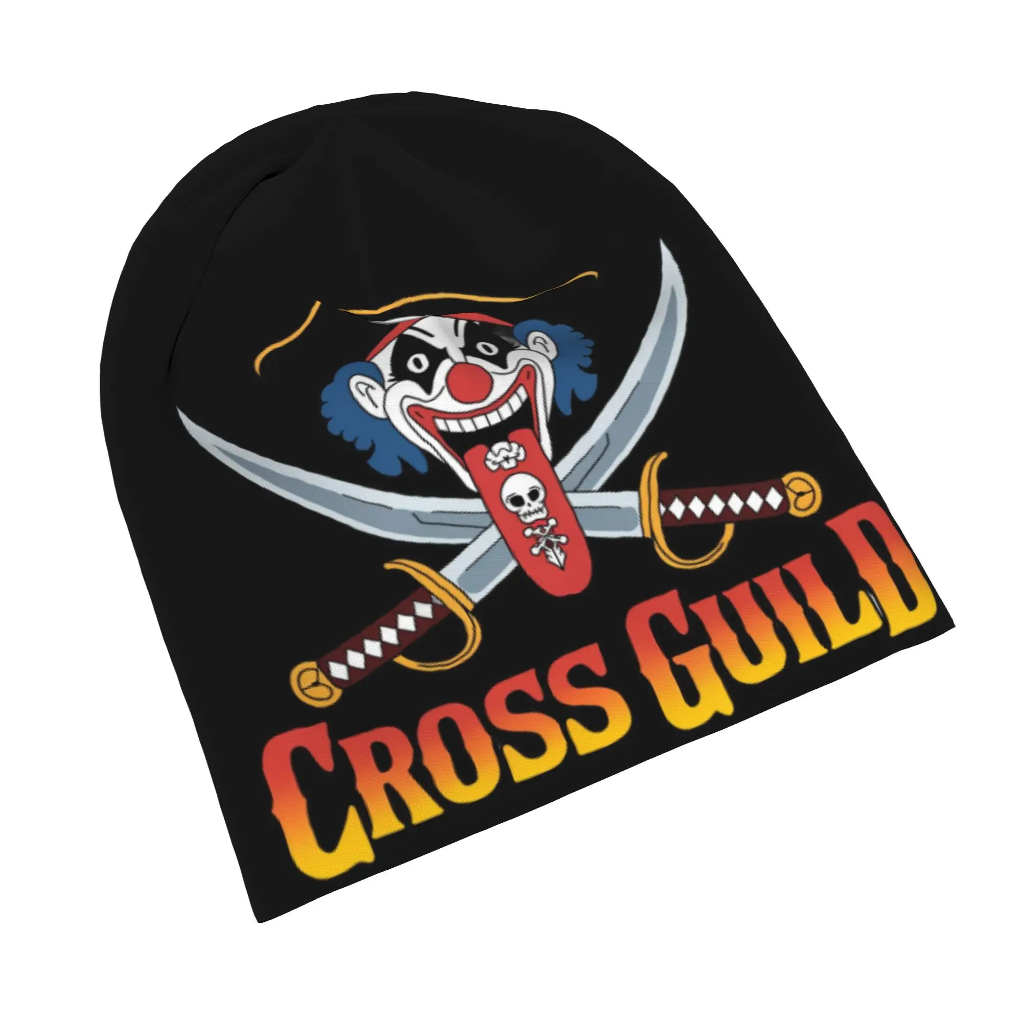 One Piece Cross Guild  Skullies Beanies Hat Anime  Cool Unisex Outdoor Caps Warm Dual-use Bonnet Hats