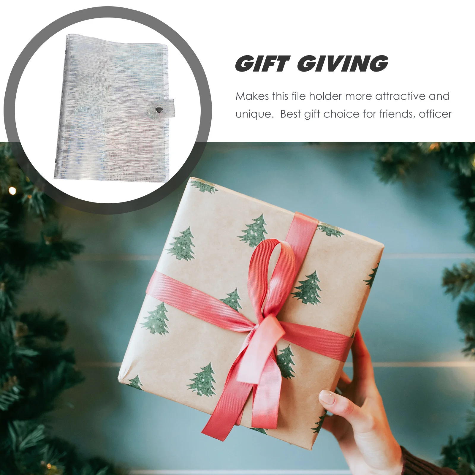 

Colorful 6-Holes File Paper Holder Decorative Binder Hand Account Protective Cover Document Organizer Notebook Cover