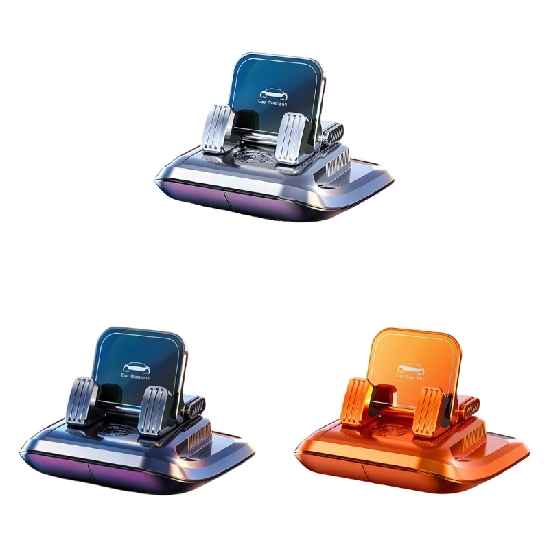Car Dashboard Phone Holder, Rotating Single Hand Operations Brackets Antislip