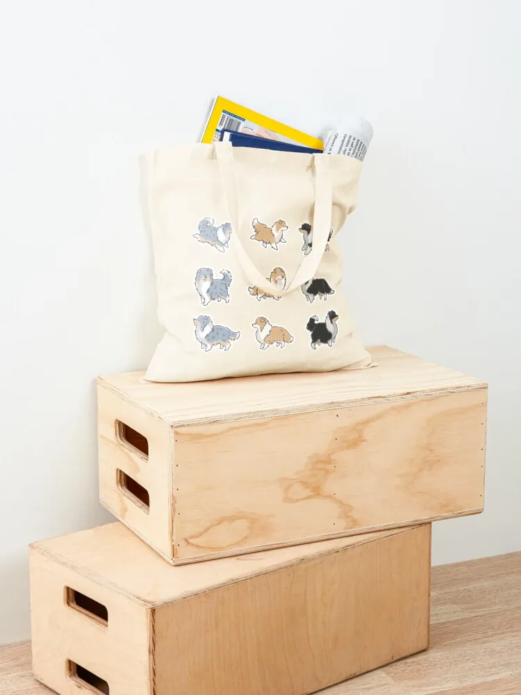 The Rough Collie Pack Tote Bag tote bag university Beach bag for beach Canvas