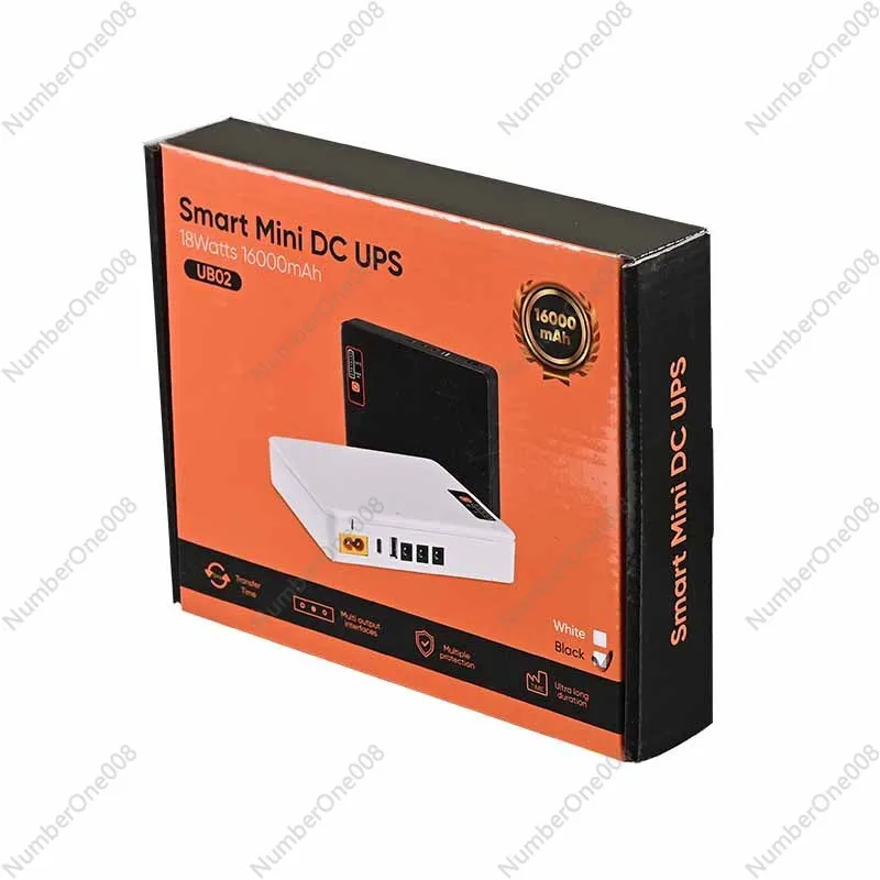 12V9V5V mini UPS catu daya tak terputus untuk router, memantau masa pakai baterai MINI UPS catu daya