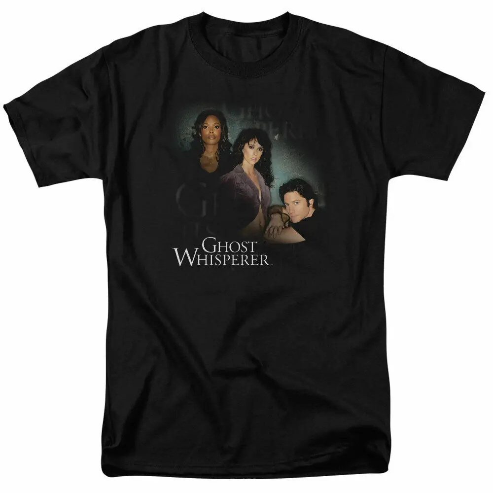 Ghost Whisperer Diagonal Cast Logo T Shirt Mens Licensed Classic TV Show Black