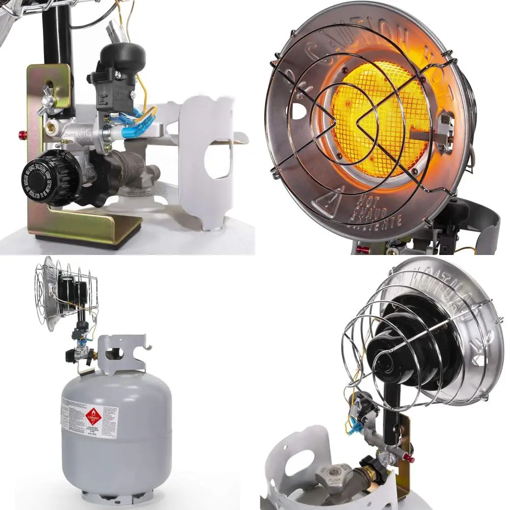 

Пропановый нагреватель на баке мощностью 15 000 БТЕ с инфракрасной технологией, безопасным отключением и переключателем опрокидывания для наружного использования