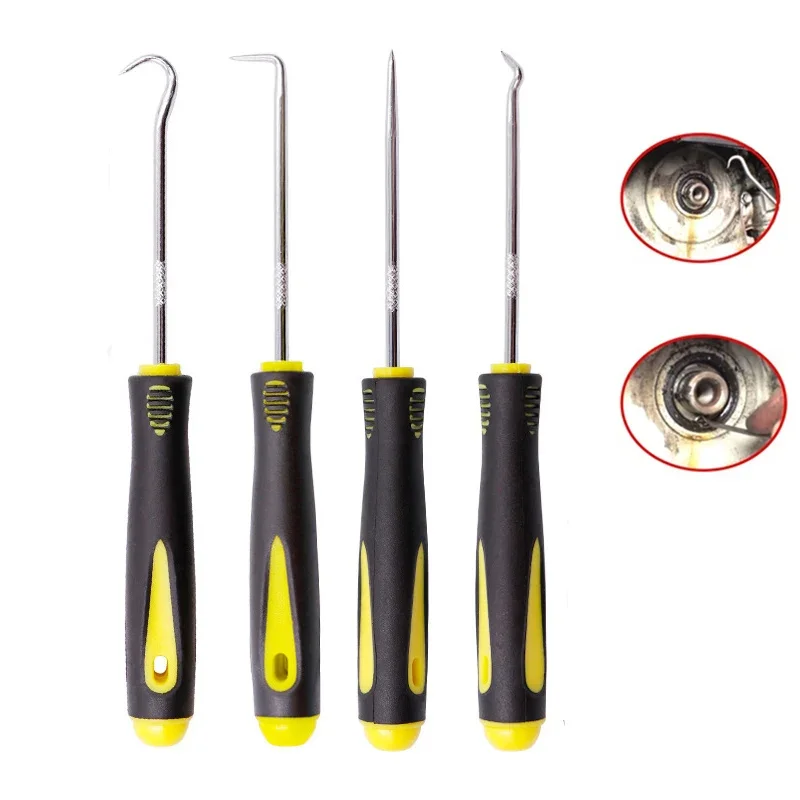 4Pcs/set Car Auto Vehicle Oil Seal Screwdrivers Set O-Ring Seal Gasket Puller Remover Pick Hooks Tools Car Accessoties