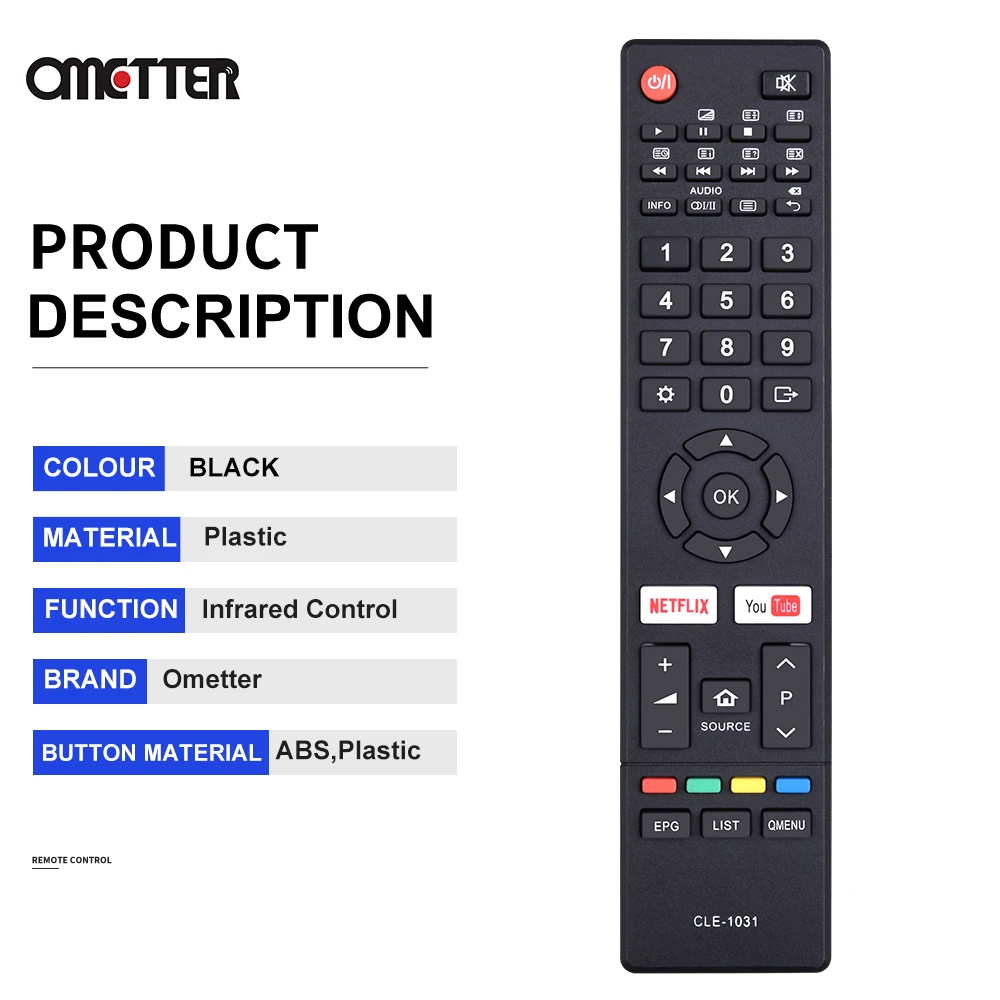 Novo CLE-1031 para hitachi smart tv controle remoto cle 1031