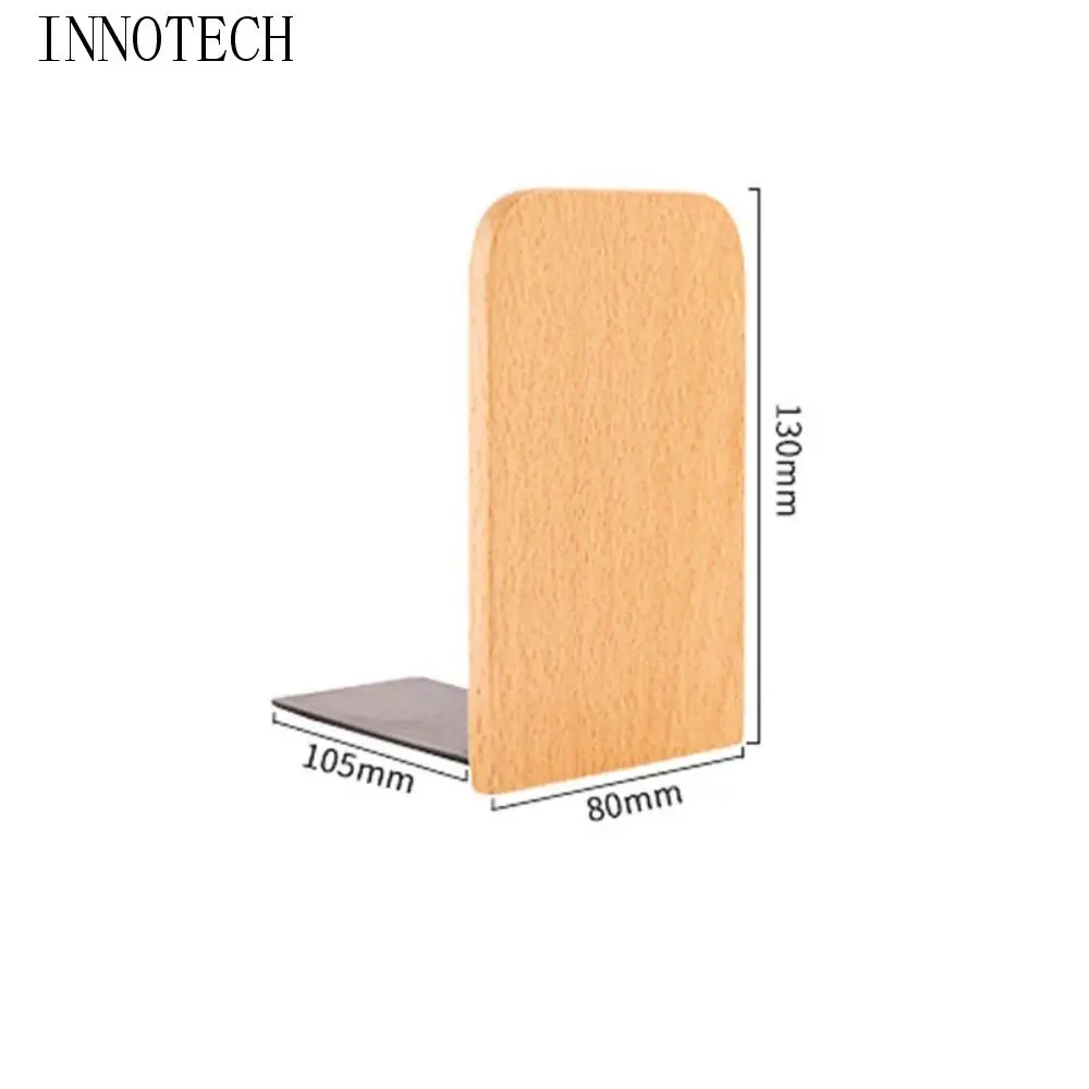 

Display Holder Nature Wooden Bookends Desk Organizer INS Desktop Bookshelf Simple Beech Walnut Book Support Rack Magazine