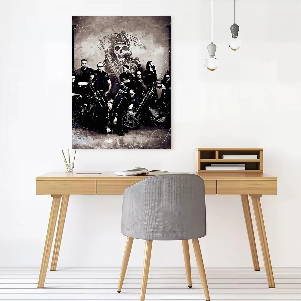 Sons of Anarchy Poster Canvas Wall Art Personalized Print Modern Painting Perfect Gift for Home Decor Living Room Decoration