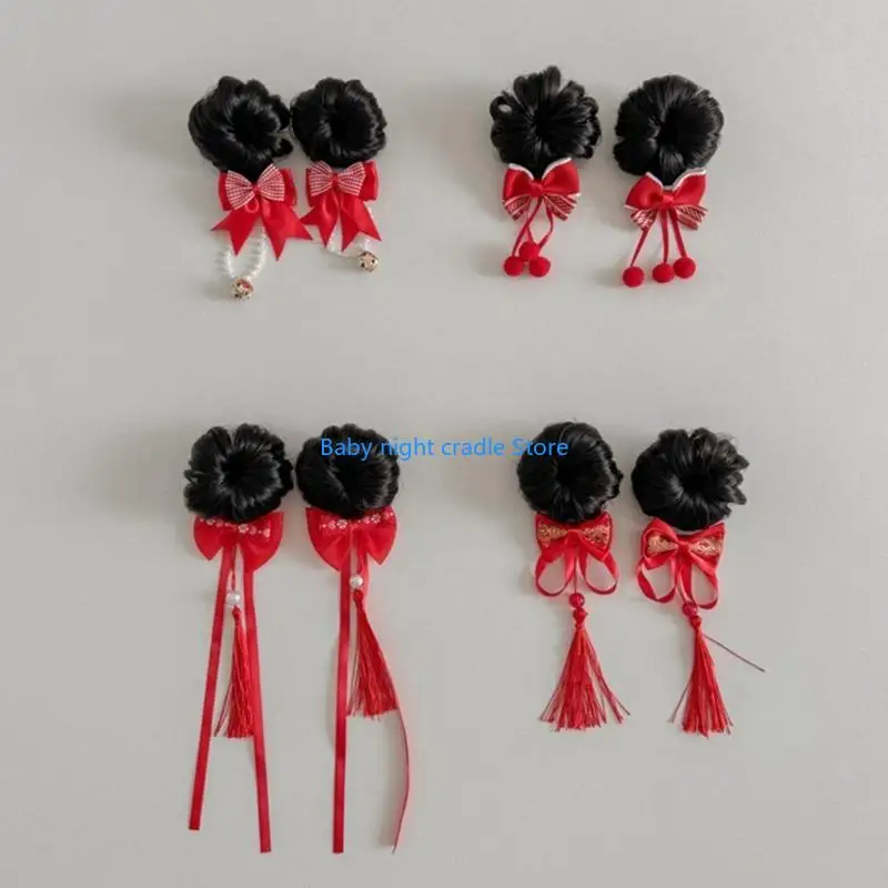

J2FF Baby Cosplay Wigs Headbands Hair Clip Hair Decors for Girls
