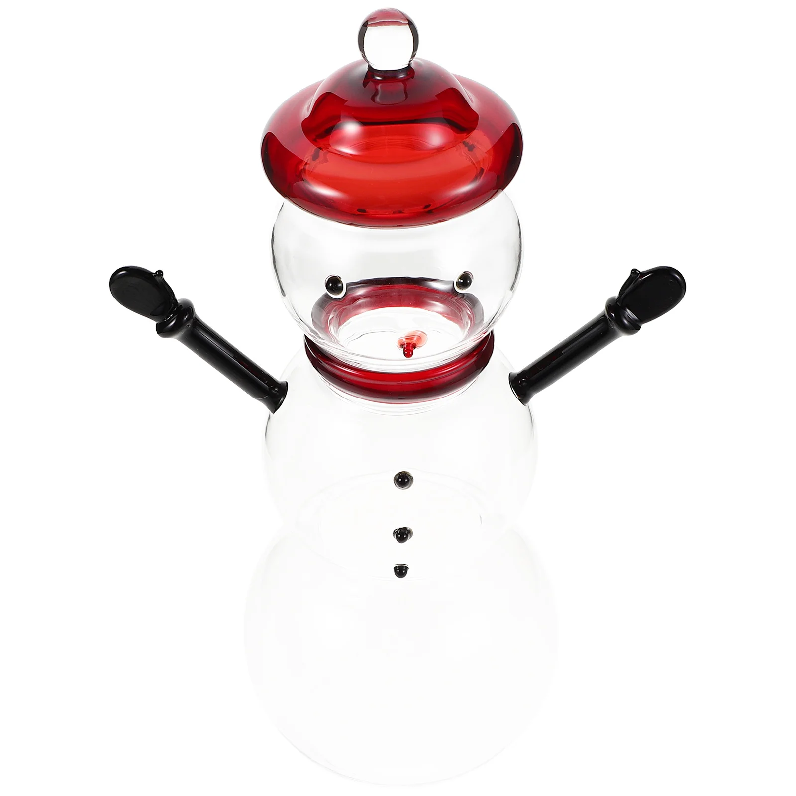 

Christmas Snowman Candy Jar Glass Container Lid Decorative Sweets Storage Home Kitchen Party Decor Snowman Glass Jar