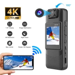 4K Mini Wifi Camera Action Video Security Monitor Camcorder 1000 mAh Surveillance Remote Night Vision Smart Home Cam