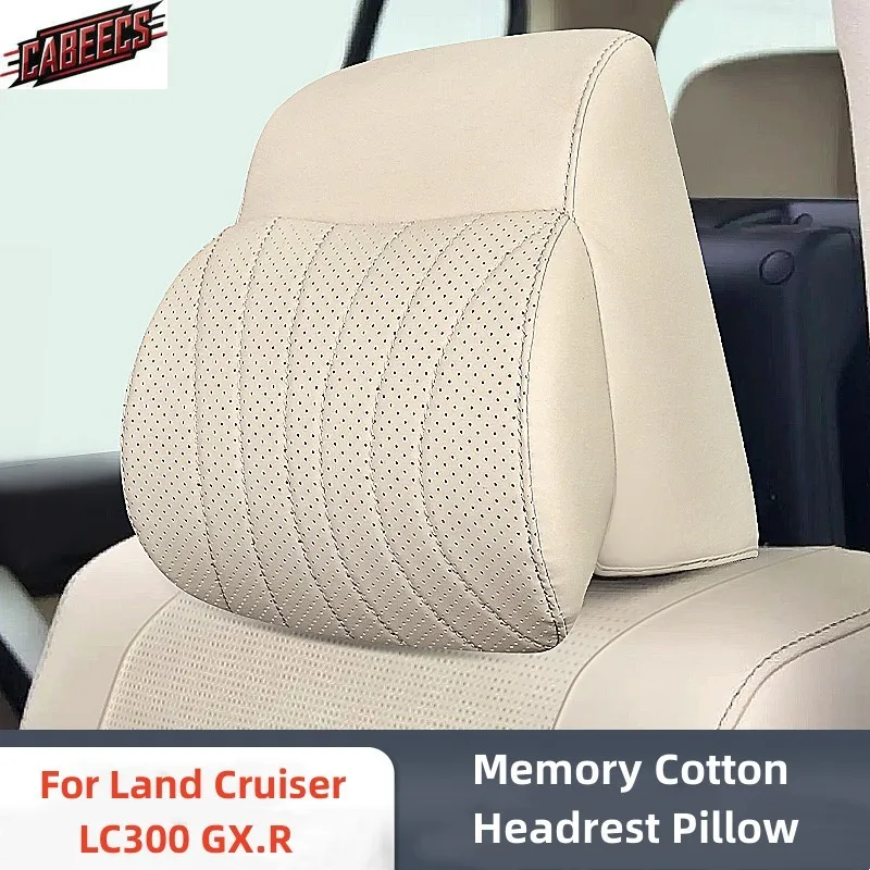 

Для Land Cruiser LC300 GX.R 2023, подушка для подголовника, кожаная подушка для шеи, чехол с полным объемным звуком, автомобильное сиденье, подставка для шеи, противопыльная подушка