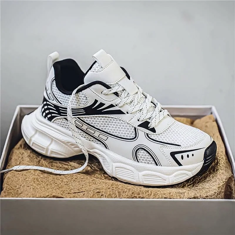 Men's breathable lightweight sneakers Four seasons new mesh soft sole comfort outdoor racing running casual speed sports shoes