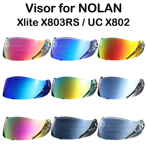 Imagen 1 del producto Para NOLAN x-lite visera de espejo para X-803 X-802 X-702 X-661 X603 visera para Casco de motocicleta protección Uv Casco Moto Visera protector solar