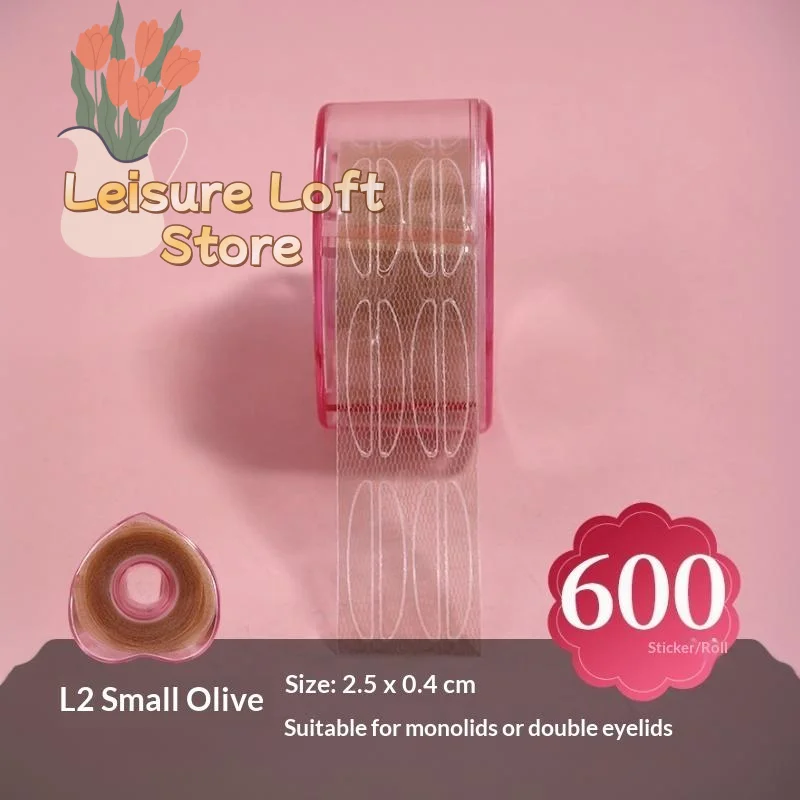 Double Eyelid Tape Lace Set 1 Pack with Brush & Glue Invisible Traceless Ultra Thin Natural Eye Makeup Tool for Girls