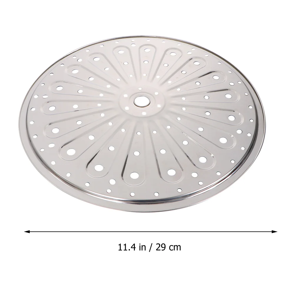 

29Cm Stainless Steel Steamer Rack Round Food Grade Kitchen Tool For Steaming Fish Veggies Buns Eggs Canning Baking Roasting Soup
