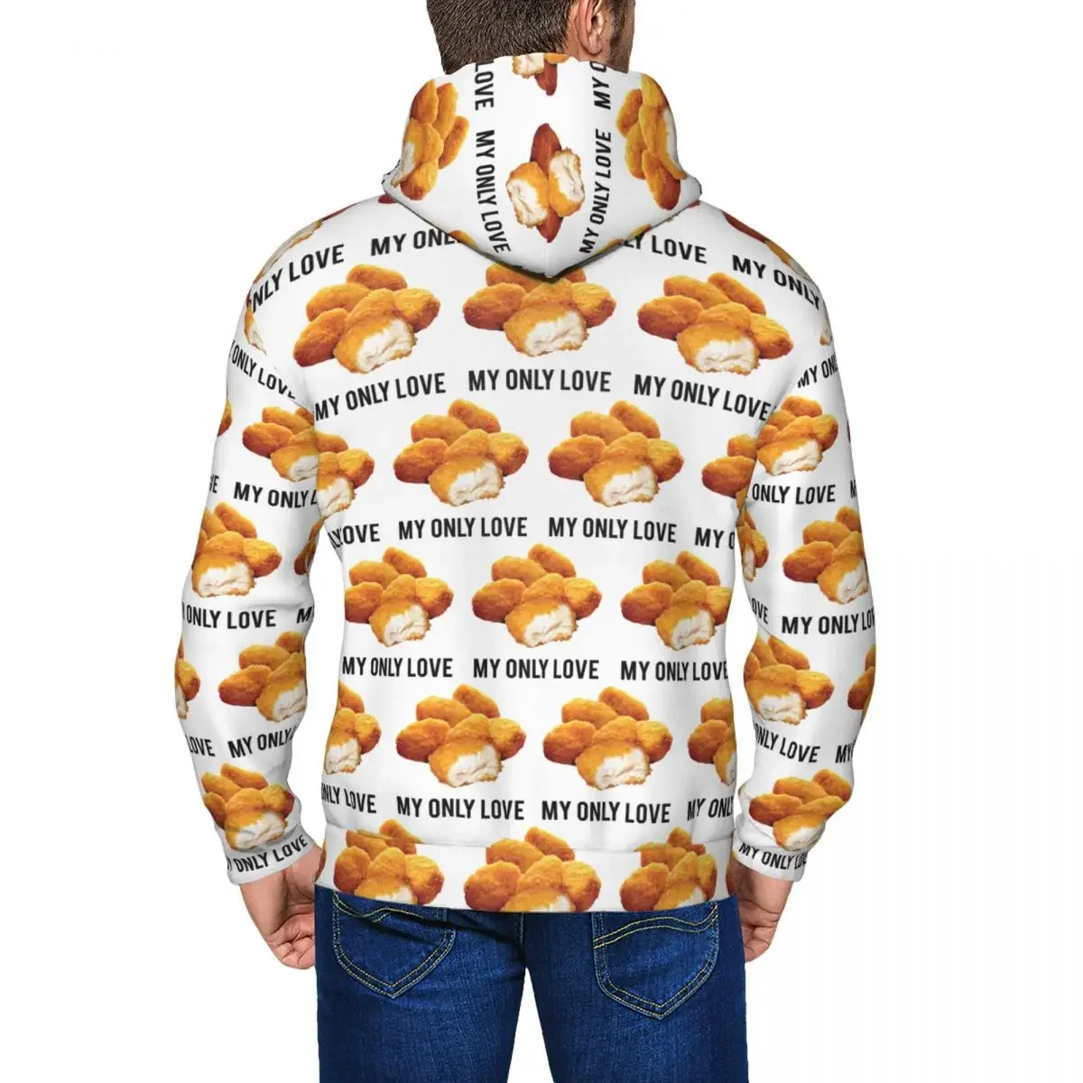 شذرات الدجاج بلدي الوحيد الحب قلنسوة بسحاب Harajuku البلوز الخريف الشتاء الرجال النساء البلوز كم طويل بلايز