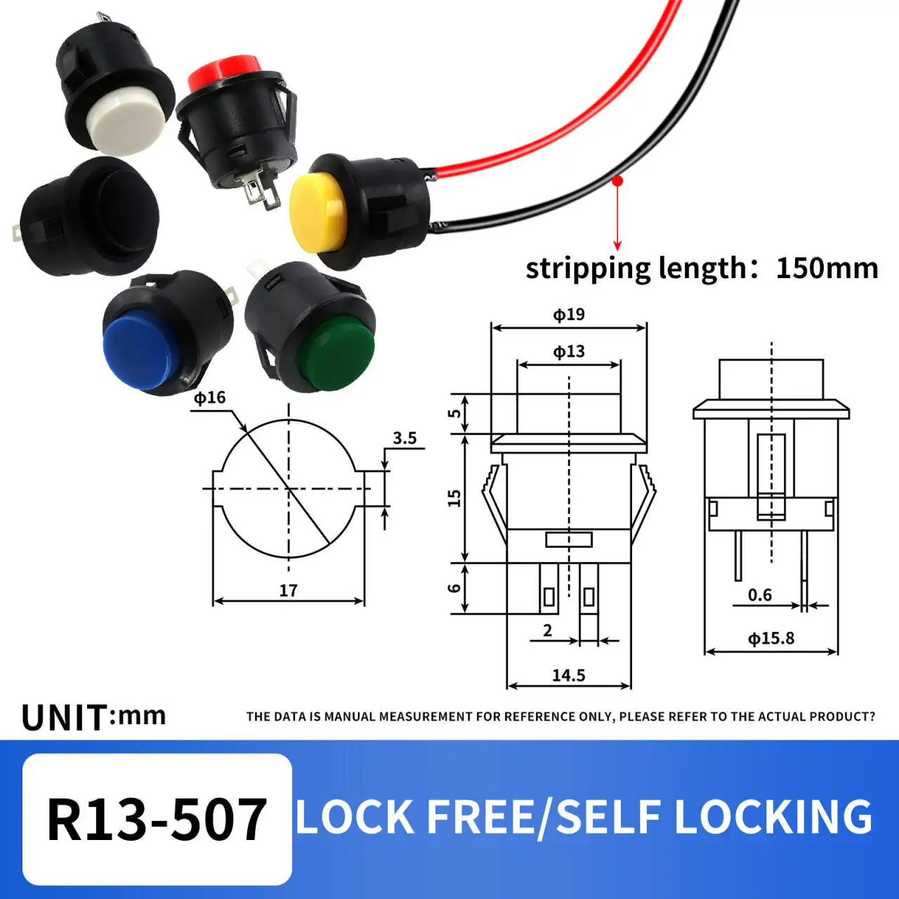 Variant: With cable .Clip-on