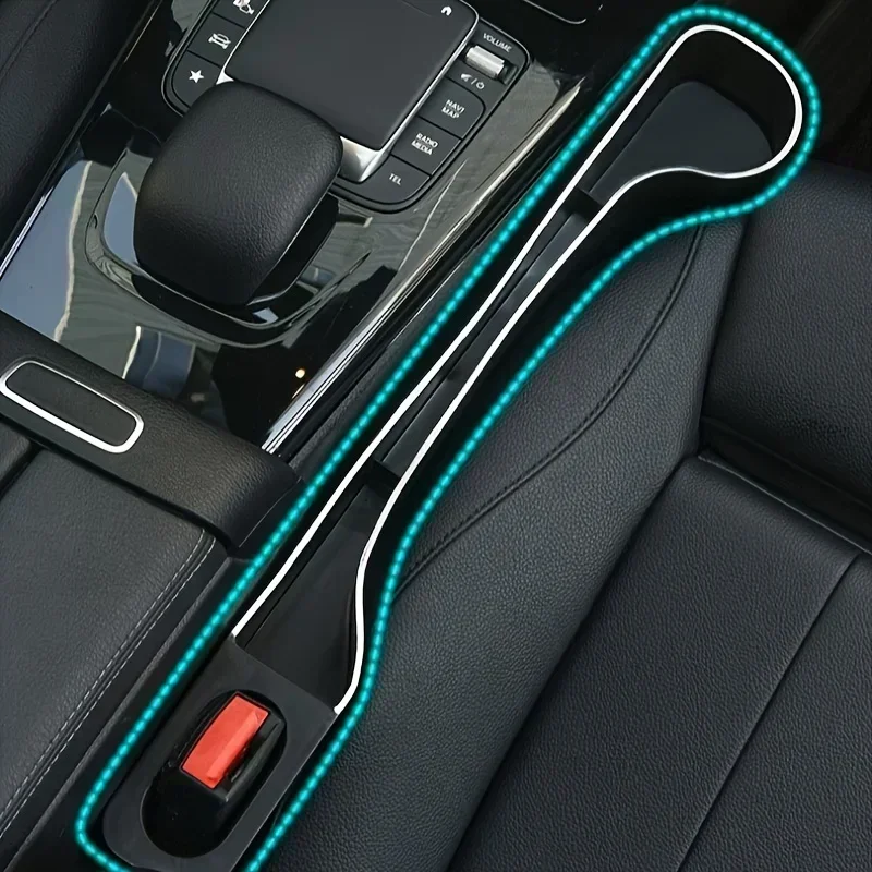 2pcs Pair Universal Car Seat Gap Plug Strip Side Seam Car Gap Filler Leak Proof Seat Gap Storage Organizer Interior Decoration