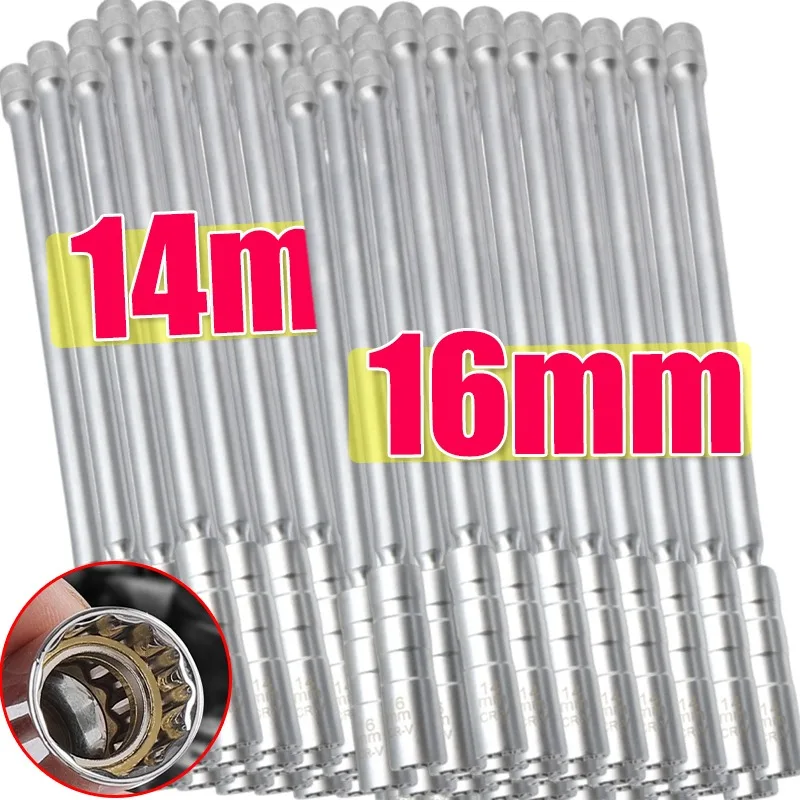 

Magnetic Spark Plug Socket Universal Extension Wrench 3/8" Interface Drive Thin Wall Removal Tool Auto Repair Accessories