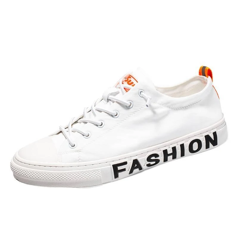 

Men's Shoes 1588 Summer Breathable Canvas Slip-On Shoes Low-Top Men's Casual Canvas Shoes with Front Lacing
