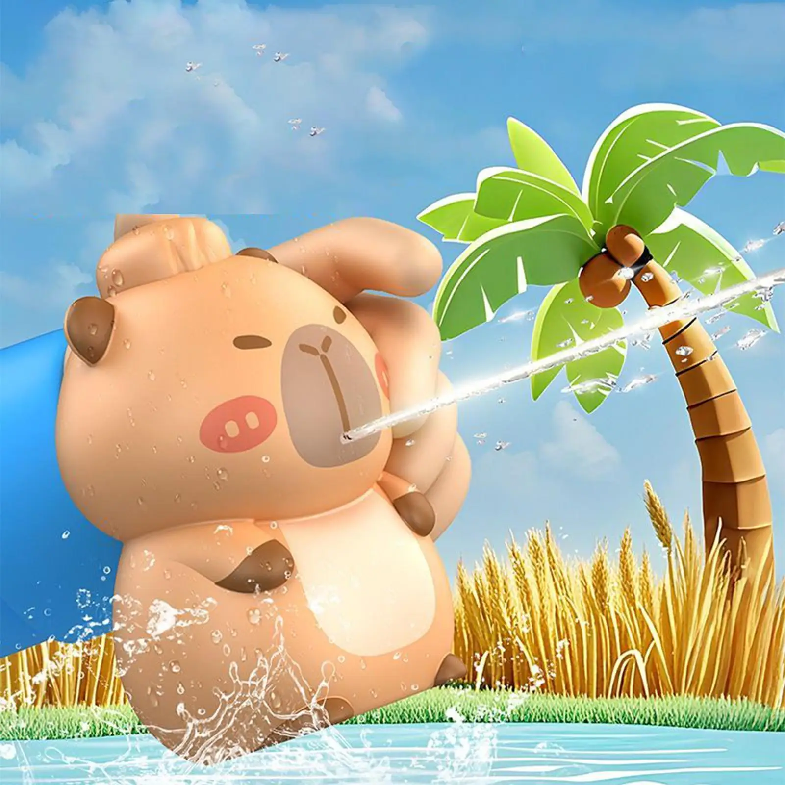 

Pool Squirt Toys Outdoor Play Squirter Toy Interactive Funny Capybara Shape Beach Game For Backyard Swimming Picnic Kids Camping