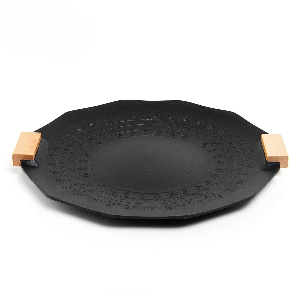 

YUEYI Widesea Camping Non Stick Barbecue Plate Outdoor Ovenware Korean BBQ Grill Picnic Frying Pan Cookware Tableware Supplies