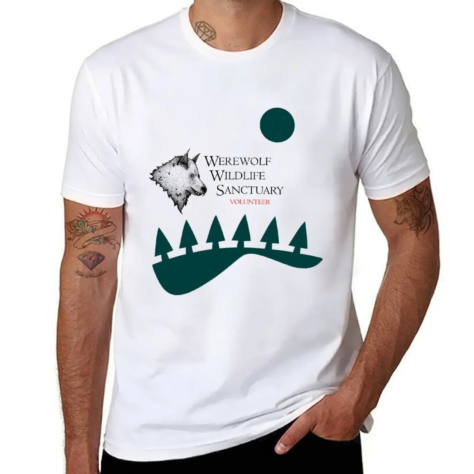 

Werewolf T-Shirt t shirts for man graphic vintage t shirts cotton 100% T-Shirt