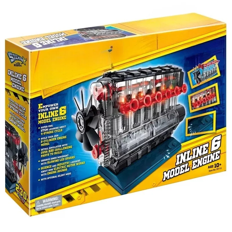 Modèle de moteur de voiture, tige d'assemblage, expérience scientifique, jouet éducatif mobile